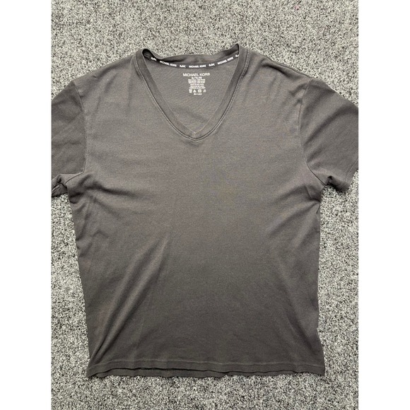Michael Kors Other - Michael Kors Mens Charcoal Gray V-Neck T-Shirt Cotton Modal XL RN111818